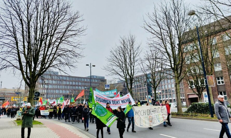 Arbeiter:innen und Klimabewegung kämpfen zusammen – Bericht vom gemeinsamen Streiktag